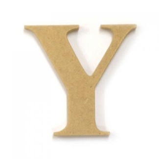 *Kaisercraft Large Wooden Letter - Y  (Approx 9 x 10cm)