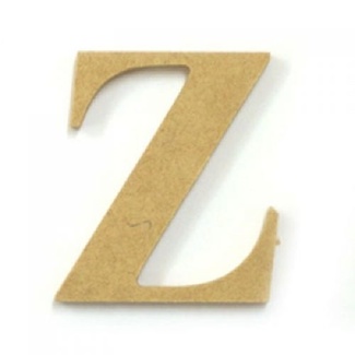 Kaisercraft Large Wooden Letter - Z  (Approx 9 x 10cm)