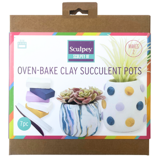 Sculpey III Oven Bake Clay Kit - Succulent Pots