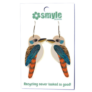 Smyle Designs Kookaburra Recycled Acrylic Earrings