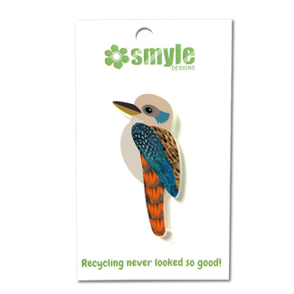 Smyle Designs Kookaburra Recycled Acrylic Pin