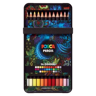Posca Colouring Pencil Set Of 36