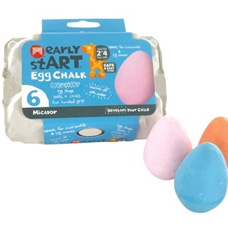 Micador Early Start Egg Chalk Asst Colours 6pc