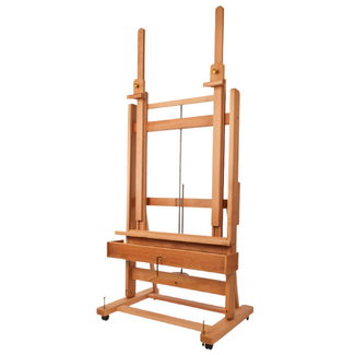Mabef M02 Plus Double Mast Dual Crank Large Studio Easel