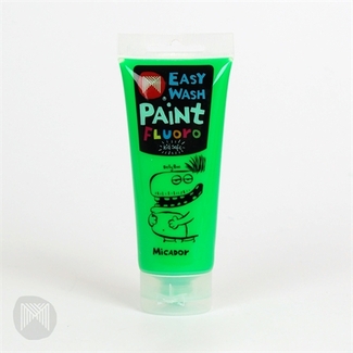 *Micador Jr Easy Wash Fluoro Paint - Green 120ml