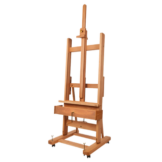 Mabef M04 Plus Studio Easel with Dual Crank & Storage