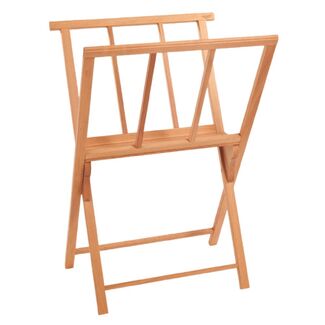 Mont Marte Tilting Studio Wooden Floor Easel. Height Adjustable Extra Large  H-Frame Featuring a Large Tilt Range. Castor Wheels Allow Easy Movement