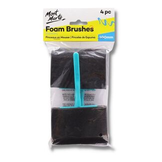 Mont Marte Discovery Series - Foam Hobby Brush 100mm 4pc