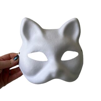 Therian Grey Cat Mask with fur details. Brand new and in perfect condition.