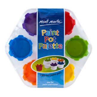 Mont Marte Kids - Paint Pot Palette w/ 7 Lift Out Pots