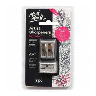 Mont Marte Artists Zinc Alloy Sharpener Set 2pc