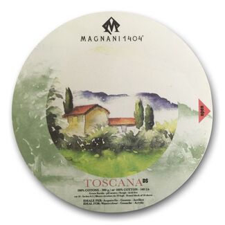 Magnani 1404 Watercolour Block Round 16cm 300gsm 20 Sheet - Rough