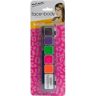 *Mont Marte Face n Body Paint Kit 6 colours - Neon