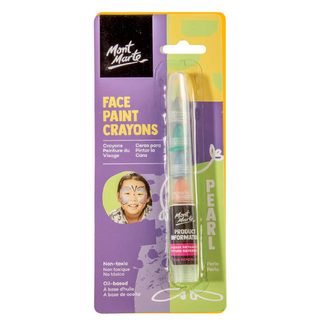 Mont Marte Kids Face Painting Crayons - Pearl
