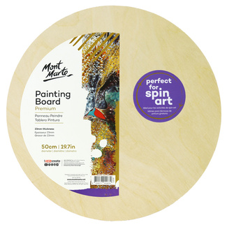 Mont Marte Premium Wooden Painting Board - Round 50cm