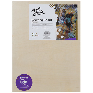 Mont Marte Premium Wooden Painting Board 12" x 16" - 30.5 x 40.6cm