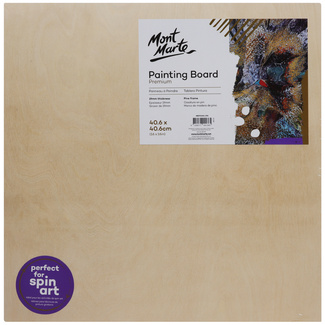Mont Marte Premium Wooden Painting Board 16" x 16" - 40.6 x 40.6cm