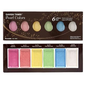 Kuretake Gansai Tambi Watercolour Set - Pearl Colours