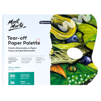 Mont Marte Signature Tear-Off Paper Palette Pad 50gsm 36 Sheets