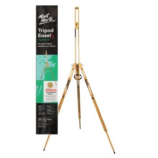 Mont Marte Tripod Easel - Lightweight Pine Wood
