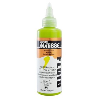 Matisse Fluid Acrylic 135ml S3 - Australian Yellow Green