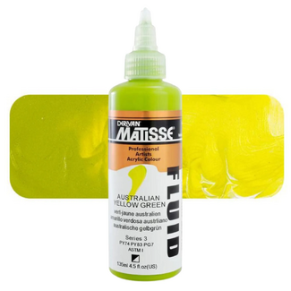Matisse Fluid Acrylic 135ml S3 - Australian Yellow Green