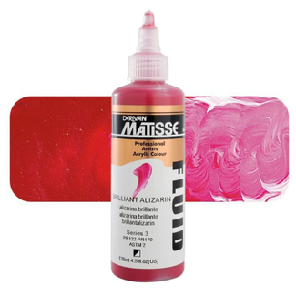 Matisse Fluid Acrylic 135ml S3 - Brilliant Alizarin Crimson