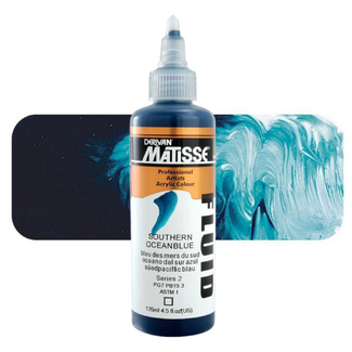 Matisse Fluid Acrylic 135ml S2 - Southern Ocean Blue