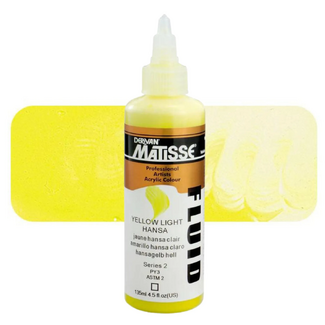 Matisse Fluid Acrylic 135ml S2 - Yellow Light Hansa