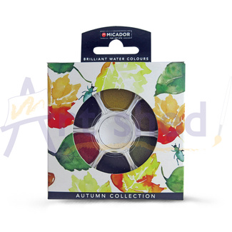 Micador Koh-I-Noor Watercolour Disc Set - Autumn 6pc