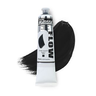 Matisse Flow Acrylic 75ml S1 - Ivory Black