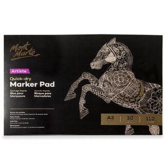 Mont Marte Quick Dry Marker Pad 110gsm A3 30 Sheets