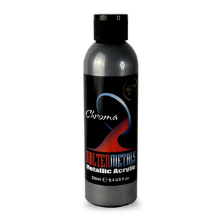 Chroma Molten Metals Acrylic Paint 250ml - Purgare Silver