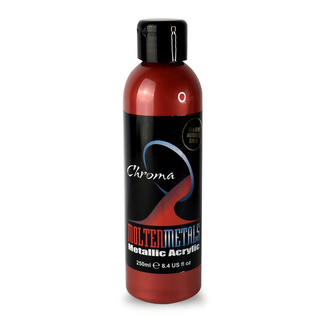 Chroma Molten Metals Acrylic Paint 250ml - Rojo Gold