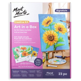 Mont Marte Art in a Box Creative Kit - Floral 23pc