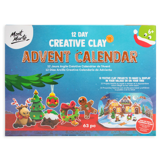 Mont Marte 12 Day Creative Clay Christmas Advent Calendar 63pc
