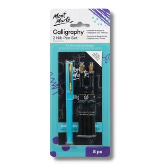 Mont Marte Calligraphy Set - 2 Nib 8pc