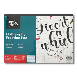 Mont Marte Calligraphy Workbook A4 70gsm 50 Sheet