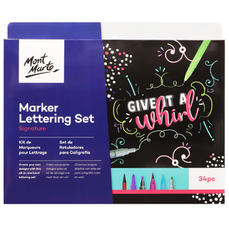 *Mont Marte Signature Marker Set - Lettering Marker Set 34pc