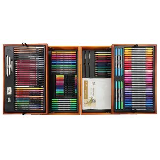 Mont Marte Signature Mixed Media Drawing Set In Wooden Case 152pc