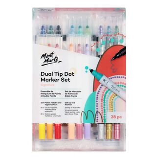 *Mont Marte Signature Dual Tip Dot Marker Set 28pc