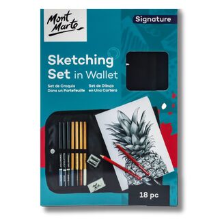 Mont Marte Signature Sketching Set in Wallet 18pc