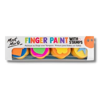 Mont Marte Kids - Colour Finger Paints with Stamp