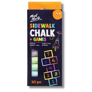 Mont Marte Kids - Colour Sidewalk Chalk and Games 10pc