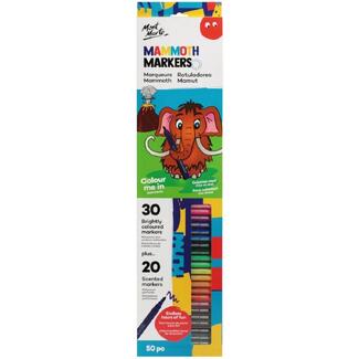 Mont Marte Kids - Mammoth Marker Set Regular / Scented 50pc