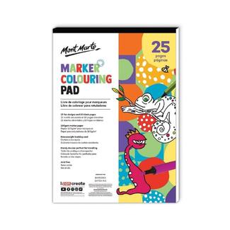 Mont Marte Kids - Marker Colouring Pad A4 25 Sheet