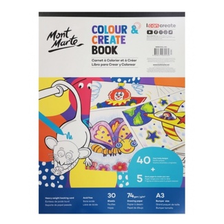 Mont Marte Kids - Colour & Create Book A3 30 Sheet