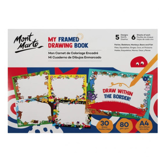 Mont Marte Kids - My Framed Drawing Book A4 30 Sheet