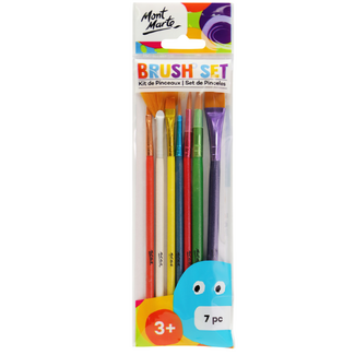 Mont Marte Kids Paint Brush Set 7pc