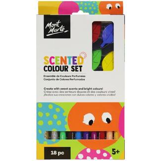 Mont Marte Kids - Scented Colouring And Paint Art Set 18pc